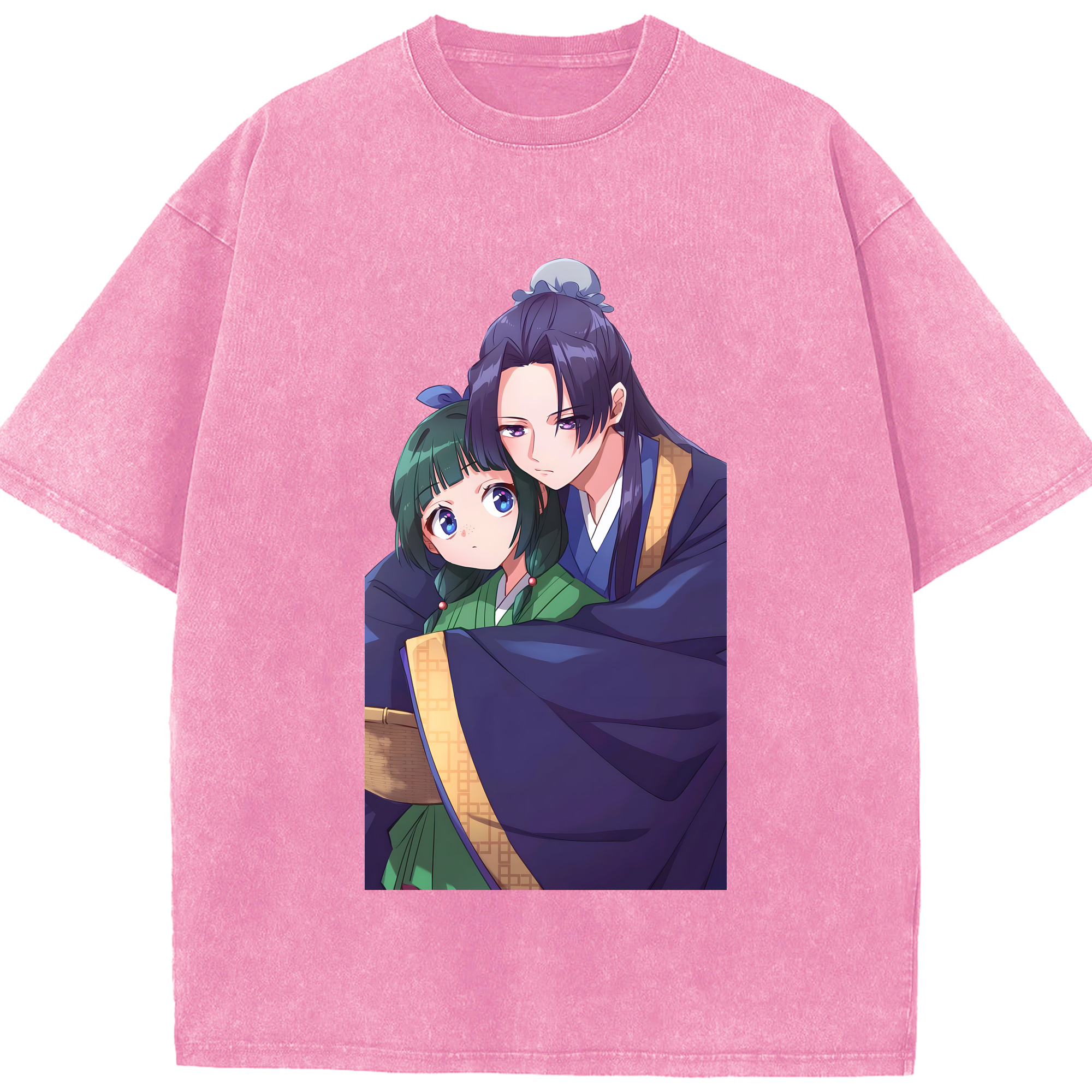 （画像用） 薬屋のひとりごと The Apothecary Diaries 綿100% ヴィンテージ風 半袖Tシャツ（フロントプリント）